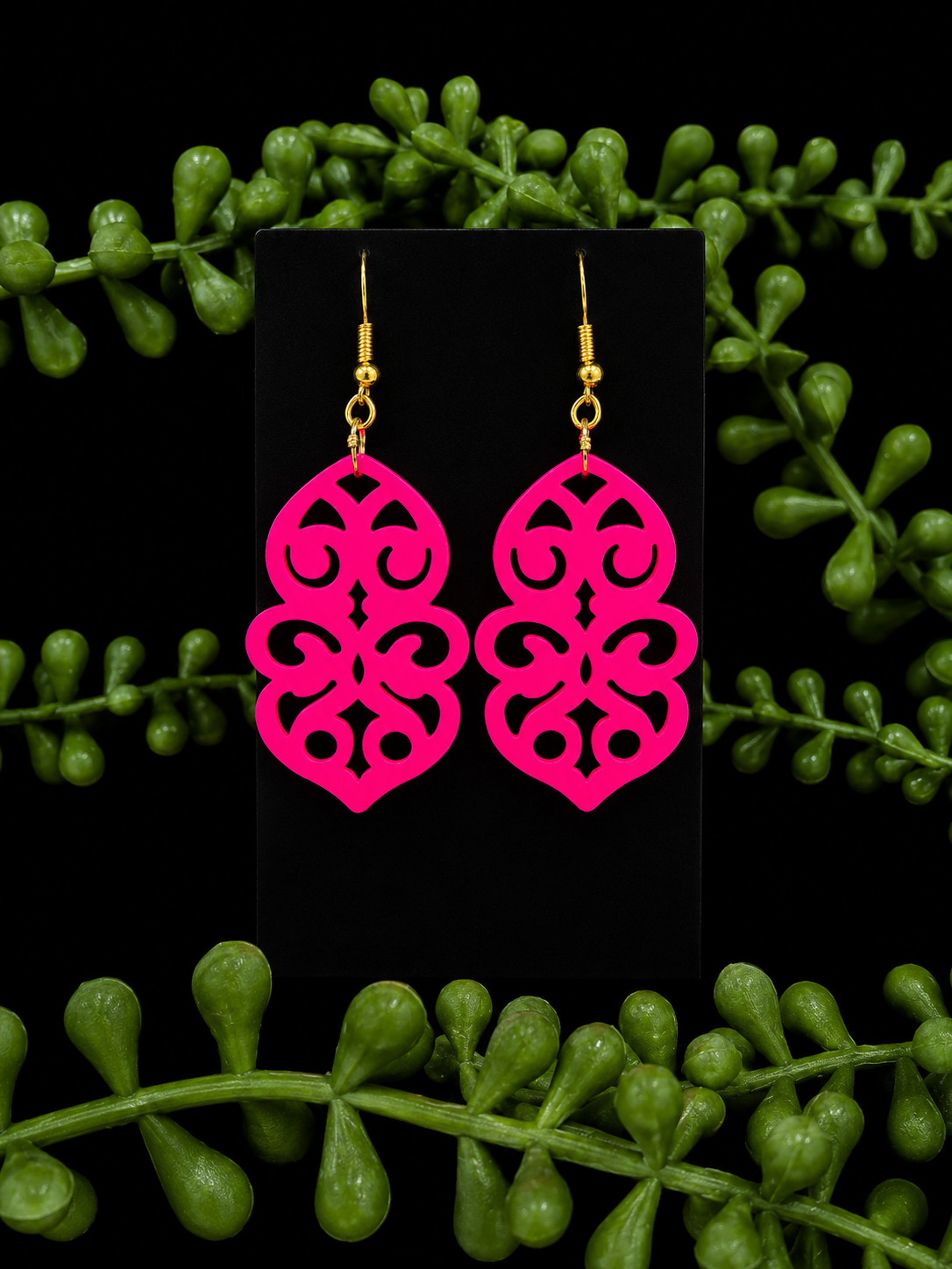 Earrings - Pink Bollywood