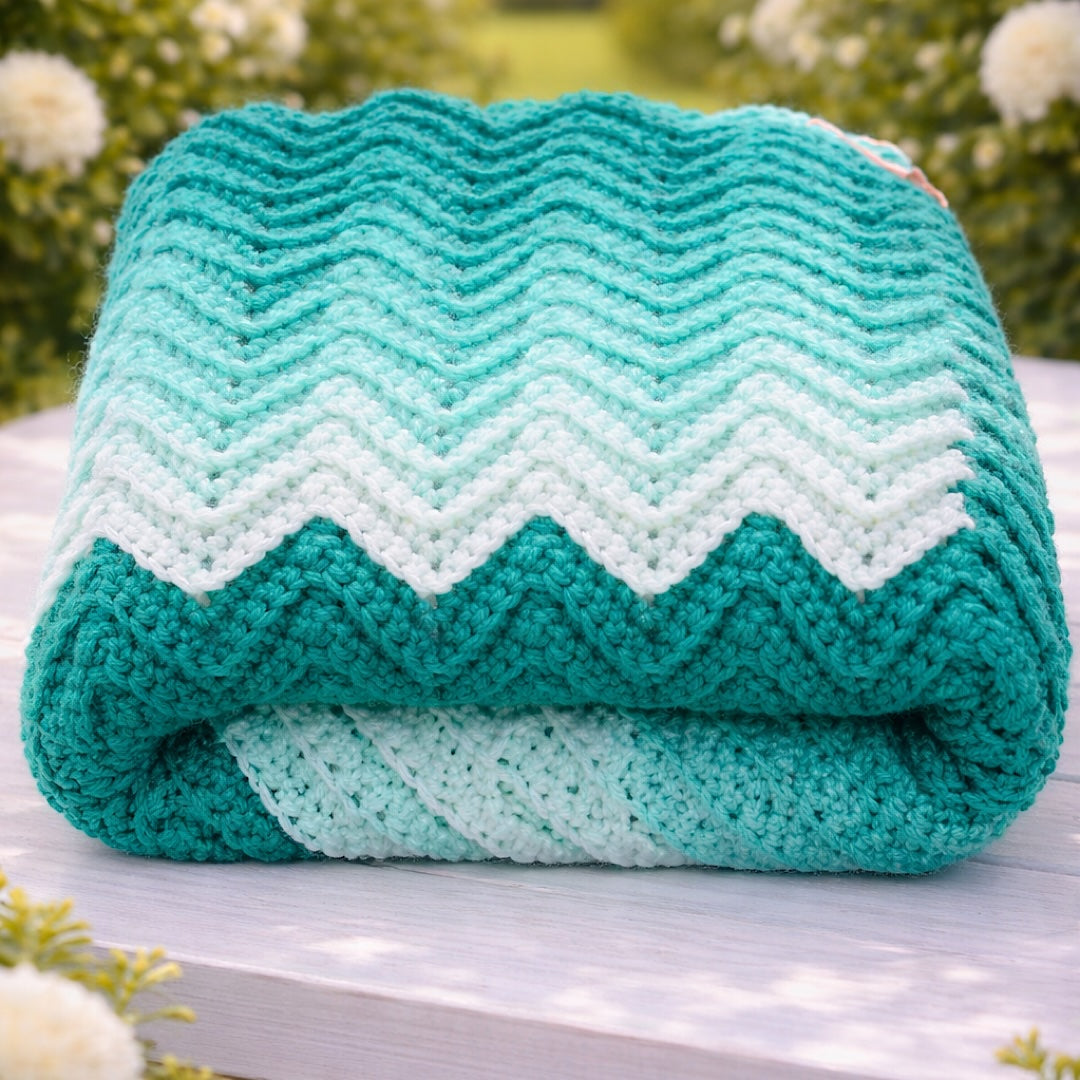 Lap Blanket - Green Ombre