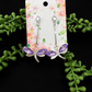 Earrings - Purple Dragonflies
