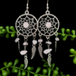 Earrings - Dream Catchers (Rose coloured stone)