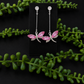 Earrings - Light Pink Dragon Flies