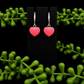 Earrings - Puffy Heart Charms - Pink (Sami Collection)
