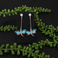 Earrings - Light Blue Dragon Flies