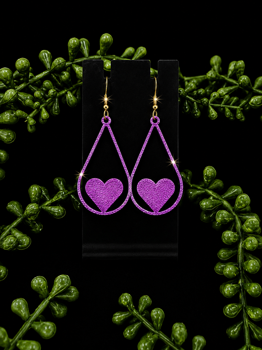 Earrings - Purple Dream Drops