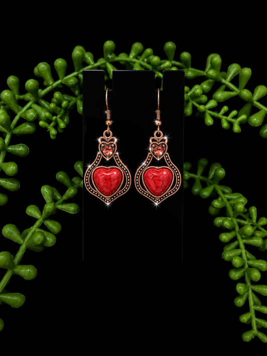 Earrings - Bohemian Hearts