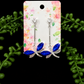 Earrings - Dark Blue Dragonflies
