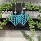 Earrings -  My Heart is Blue (Large)