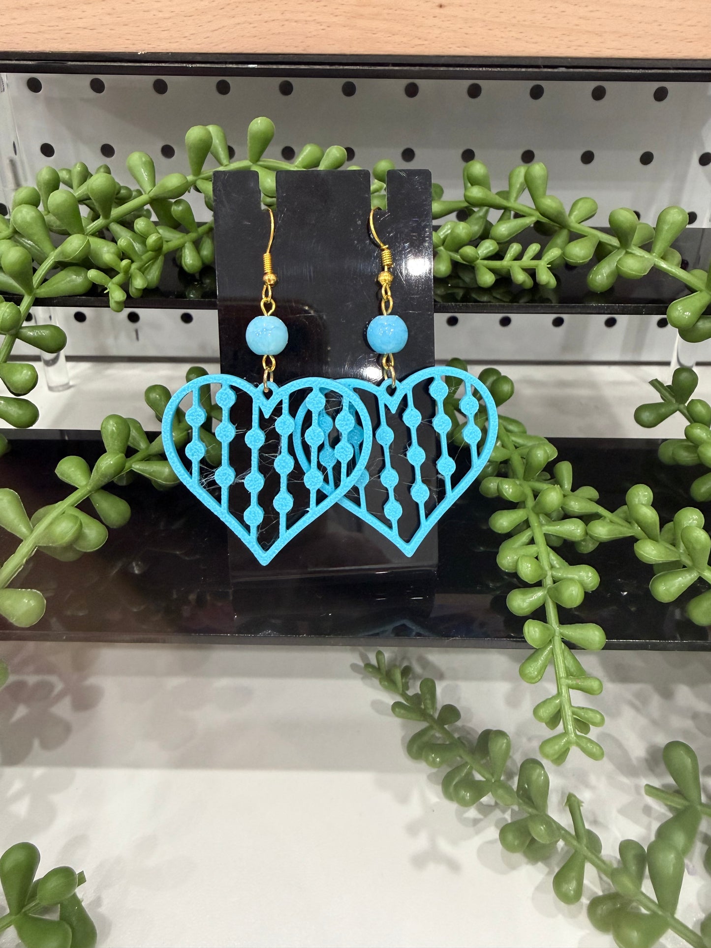 Earrings -  My Heart is Blue (Large)
