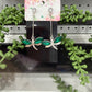 Earrings - Green Dragonflies