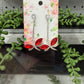 Earrings - Red Dragonflies