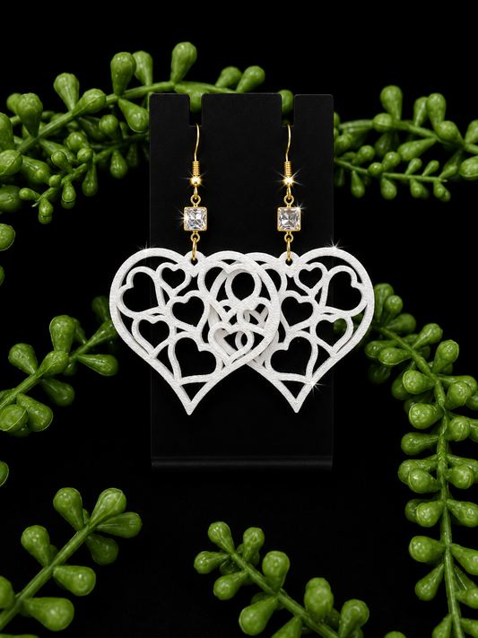 Earrings - Elegant Heart (Large)
