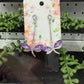 Earrings - Purple Dragonflies
